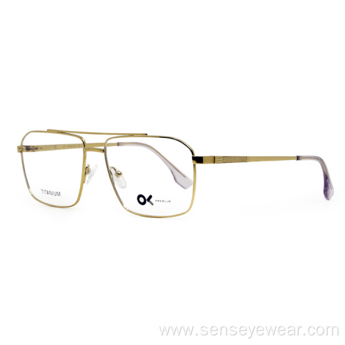 Square Premium Titanium Optical Frame For Men